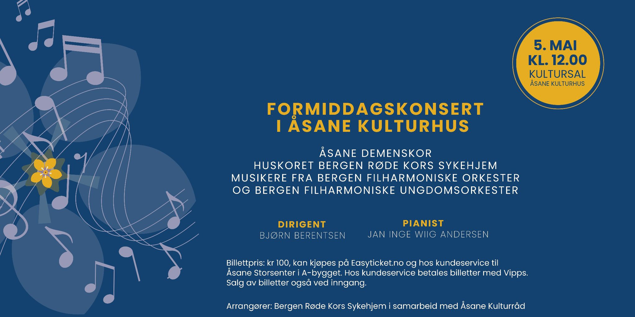 Konsert med Åsane Demenskor og Huskoret på Bergen Røde Kors Sykehjem